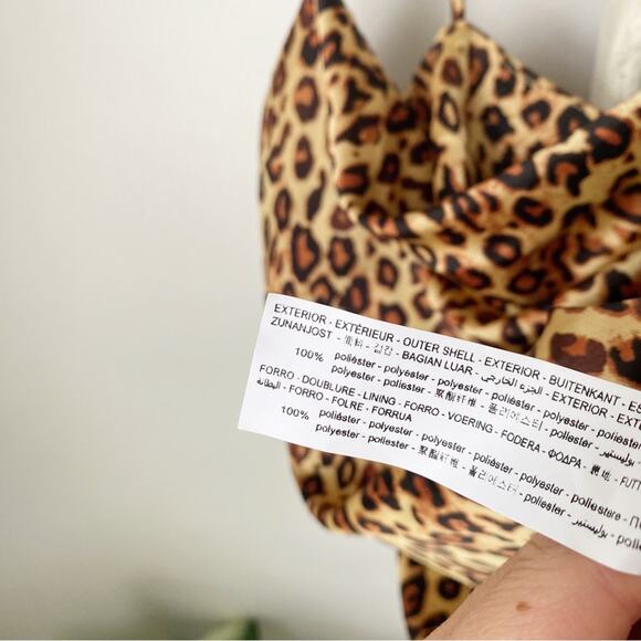 Zara Satin Effect Printed Chain Strap Cami - Picture 6 of 13